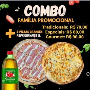imagem do categoria Combo 2x pizza G + refrigerante 1 lt especial