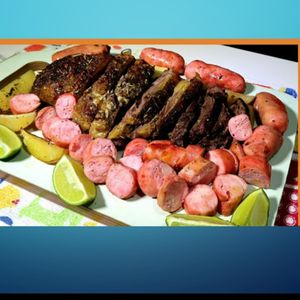 imagem do produto Marmitex de Contra Filé com Linguiça+Fritas (Escolha o Tamanho) 