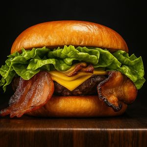 imagem do produto Fire Bacon Salada + Fritas + Refri