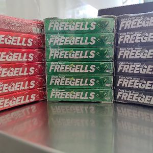imagem do produto Bala Freegells extra forte / menta / cereja