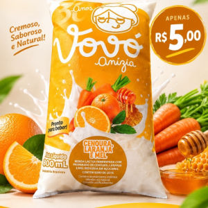 imagem do produto Iogurte Cenoura/ Laranja e mel