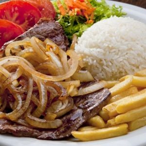 imagem do produto Bife acebolado com batata frita