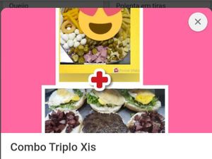 imagem do produto Combo triplo  Xis
