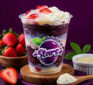 imagem do produto Açaí + Morango + Leite em Pó + Leite Condensado