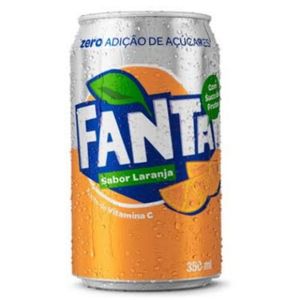 imagem do produto Fanta laranja zero lata 350ml