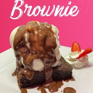 imagem do produto Brownie com sorvete e calda de chocolate 🍫 quente 