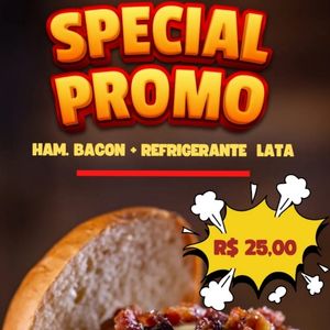 imagem do produto SPECIAL PROMO (BACON+REFRI LATA)