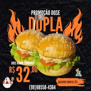 imagem do produto Dose dupla hambúrguer frango.