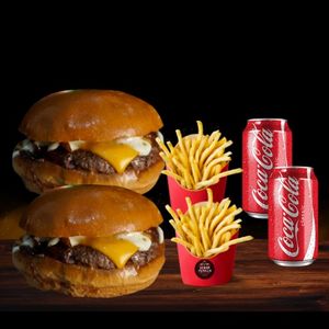 imagem do produto 2 Senhor Parrilla + 2 Batatas fritas com 100g + 2 Refrigerantes 350 ml