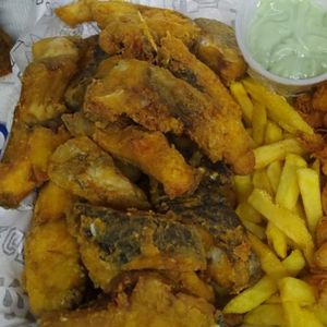 imagem do produto 500g Tilápia em Posta Empanada com  Batata Frita