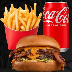 imagem do produto EXPLOSÃO DE BACON + COCA COLA LATA