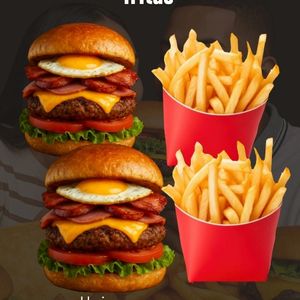 imagem do produto Combo 2 X-tudao + 2 porção de fritas 