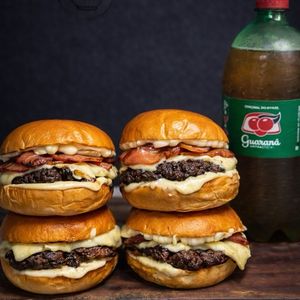 imagem do produto Combo supremo - CHEASE Burguer c bacon + Guaraná de 1l 