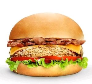 imagem do produto X-Franbacon - Burguer (Pão, Carne 120g, Frango, Bacon, Queijo, Alface, Tomate)