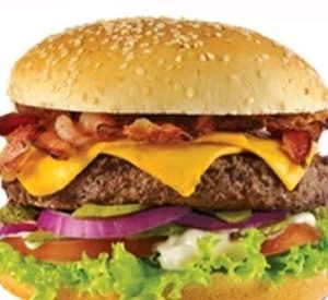 imagem do produto X-Calabacon - Burguer (Pão, Carne 120gr, Calabresa, Bacon, Queijo, Alface,Tomate