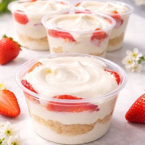 imagem do produto Torta Ninho com Morango fresco (massa baunilha )