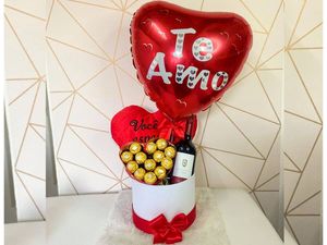 imagem do produto Box Te Amo - Balão Coração Te Amo