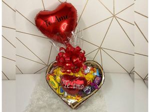 imagem do produto Coração + Pelúcia Te Amo / Dia Dos Namorados