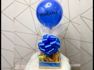 imagem do produto Caixinha com chocolates parabéns - Azul