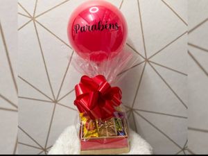 imagem do produto Caixinhas com chocolates Parabéns - Vermelho