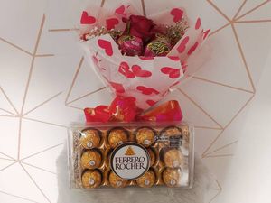 imagem do produto Buquê Sonho de Valsa + Ferrero Rocher 12un