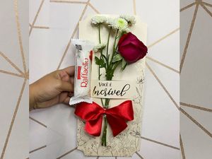 imagem do produto Cartão rosa vermelha