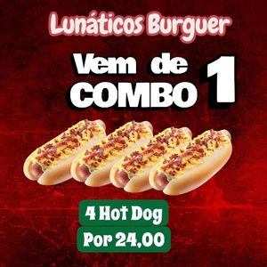 imagem do produto Combo 1.  (4 hotdog)