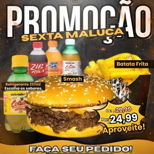 imagem do produto COMBO SMASH +BATATA+REFRI