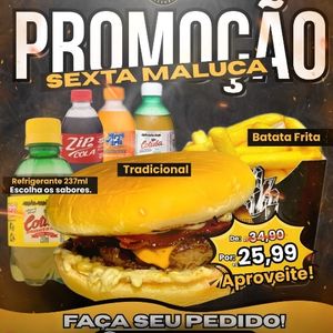 imagem do produto Combo tradicional + batata+ refri