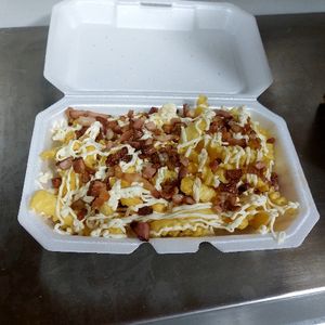 imagem do produto Batata crinkle + bacon + cheddar 500g