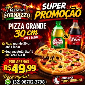 imagem do produto PIZZA GRANDE 30CM + REFRIGERANTE 1 L