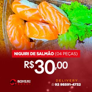 imagem do produto NIGUIRI DE SALMÃO (4 Peças)