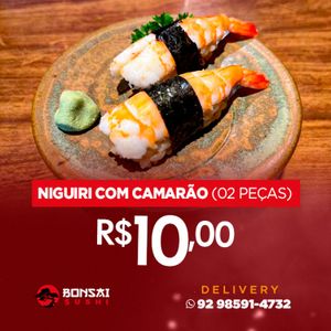 imagem do produto Niguiri com Camarão (02 Peças)