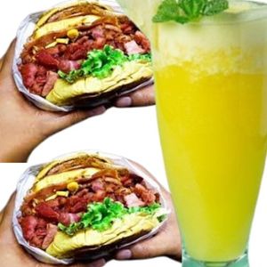 imagem do produto 2 X BACON + 1 SUCO NATURAL DE ABACAXI C/ ÁGUA 1 LITRO