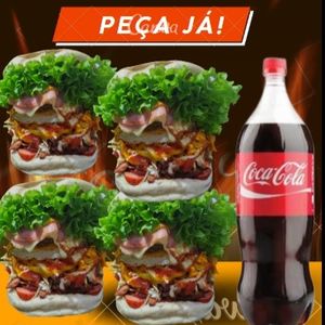 imagem do produto 4 X BACON + COCA 2 LITROS