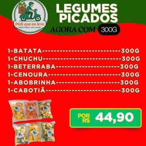 imagem do produto Kit de Legumes Picadas 6un.