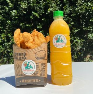 imagem do produto combo nugget de frango aproximadamente 160g + suco de laranja 500ml