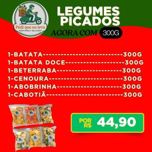 imagem do produto Kit de Legumes Picadas 6un. 