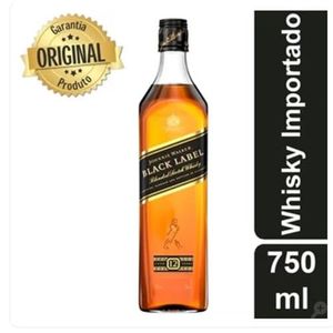 imagem do produto Whisky Escocês Blended Black Label Johnnie Walker Garrafa 750ml
