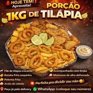 imagem do produto PORÇAO FILÉ TILÁPIA 1Kg