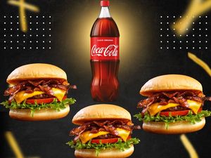 imagem do produto 3 Burger Salada Bacon + 1 Coca 2L