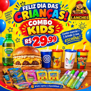 imagem do produto Kids: 1 Cheese Burguer + Kitubaina 250ml