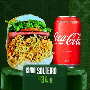 imagem do produto Combo Solteiro: X-Tudo + Coca 350ml 