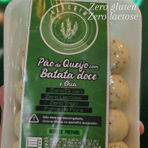 imagem do produto Pão de queijo com batata doce e chia (Embalagem com 15 unidades)