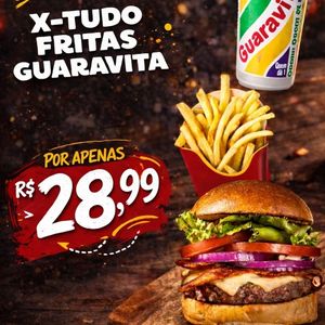 imagem do produto COMBO PROMO/ X-TUDO, GUARAVITA E BATATA