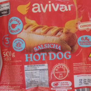 imagem do produto salsicha avivar hot dog 500 gramas