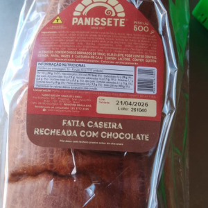 imagem do produto fatia caseira sabor chocolate 500 gramas
