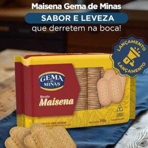 imagem do produto BISCOITO MAISENA  GEMA DE MINAS 350 GRAMAS 