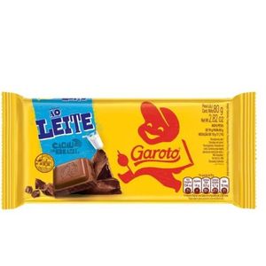 imagem do produto Barra de chocolate ao leite  GAROTO 80 gramas 