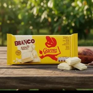 imagem do produto Barra de chocolate BRANCO GAROTO 80 gramas 